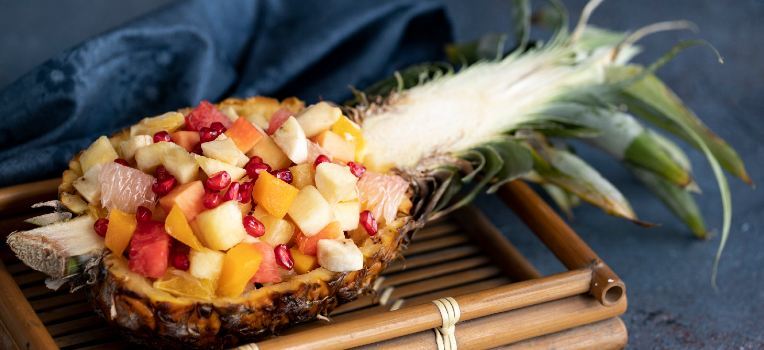 pineapple with other fruits inside