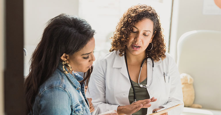 provider discussing plan with patient