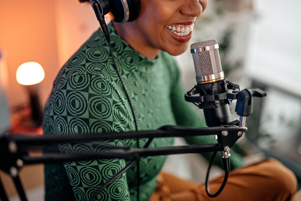 black-woman-podcasting