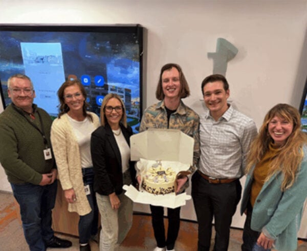 group of employees celebrating Progyny and CHG partnership