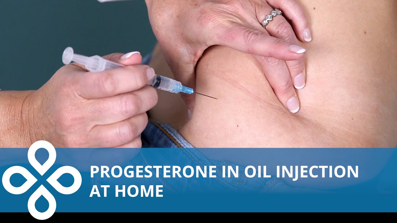 progesterone in oil injection at home