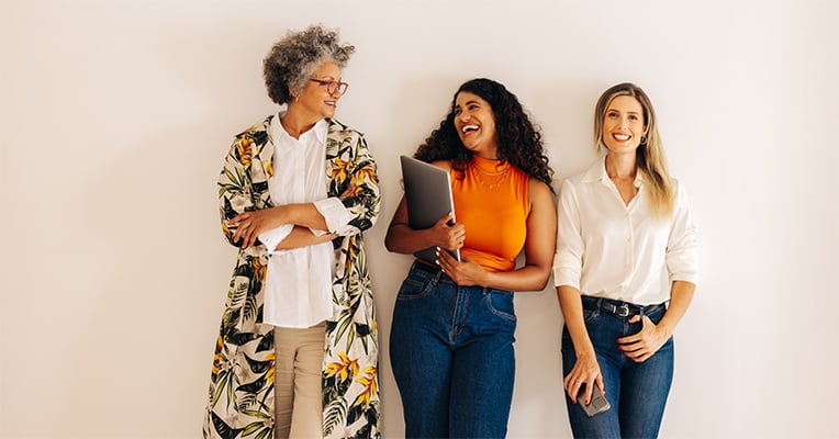 women of all ages standing 