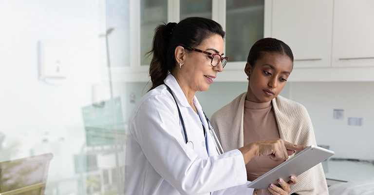 doctor and patient in consultation