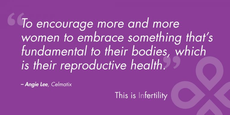 "To encourage more and more women to embrace something that's fundamental to their bodies, which is their reproductive health." - Angie Lee