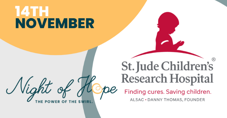 Night of Hope on Nov. 14th, honoring the St. Jude Children's Research Hospital