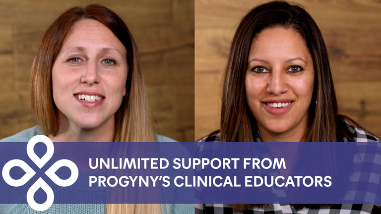 Unlimited support from Progyny's clinical educators - headshot of two Progyny clinical educators