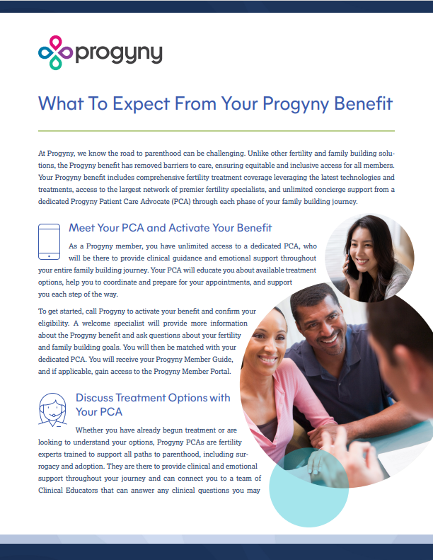 What to expect from your Progyny benefit PDF thumbnail
