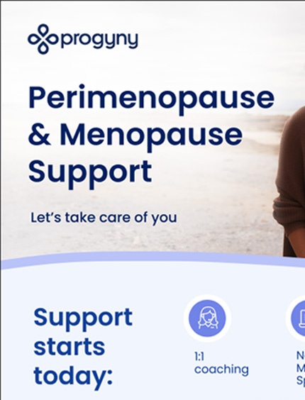 Perimenopause & Menopause Support digital screen flyer