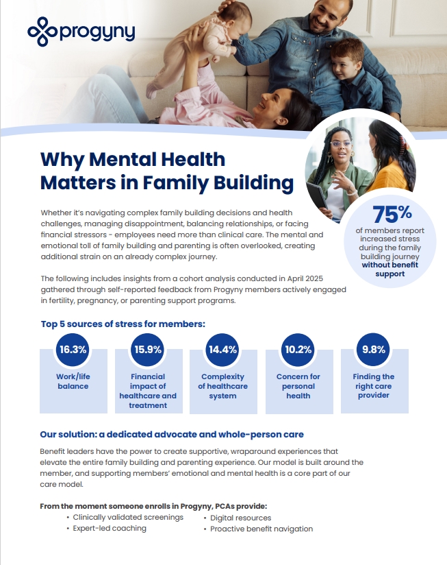 Why mental health matters in family building one-pager