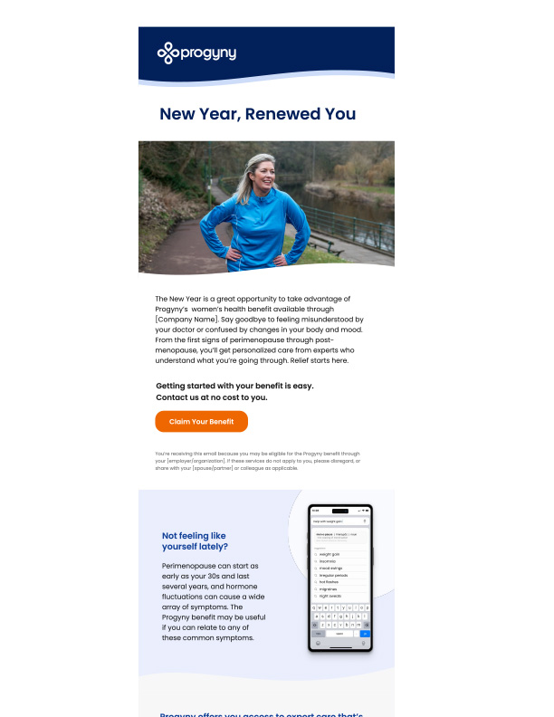 Screenshot preview of the all programs email