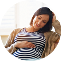 pregnant woman relaxing