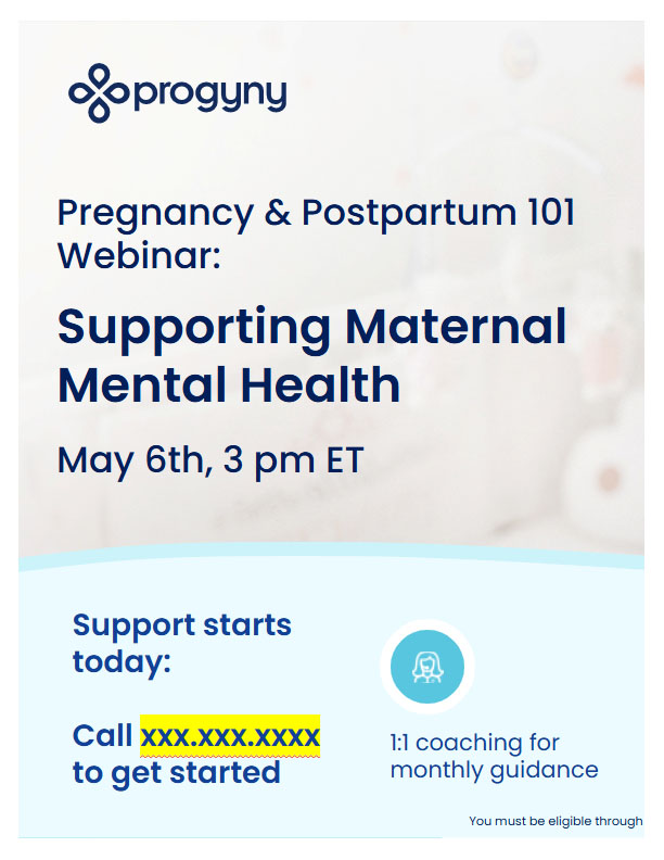 May 6 - Pregnancy and Postpartum 101 webinar