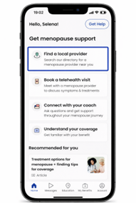 Find a local provider - app screenshot
