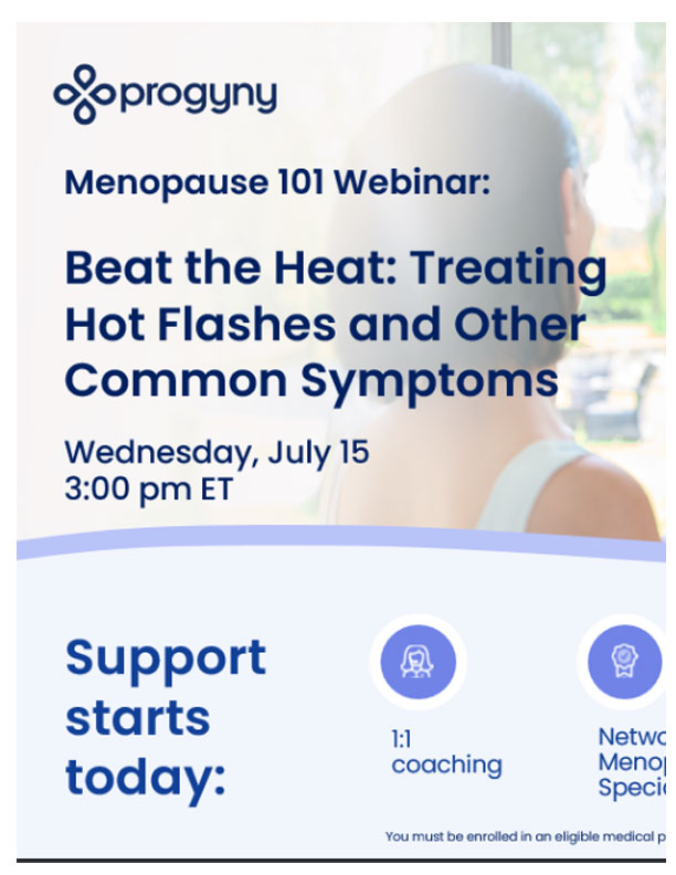 July Menopause 101 Webinar