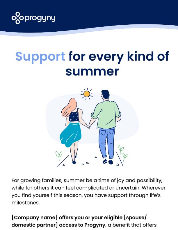Summer Women's health email screenshot