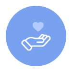 heart in hand icon