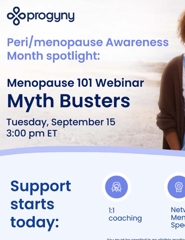 Menopause 101 Webinar - Myth Busters - Tuesday, Sept 15th