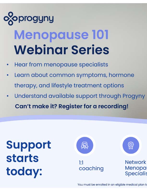 Menopause 101 Webinar digital screen